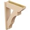Ekena Millwork 8-in W x 26-in D x 38-in H Balboa Slat Rough Cedar Woodgrain TimberThane Outlooker, Primed Tan OUTUR080X26X38BOA24RCPR - alternate 2